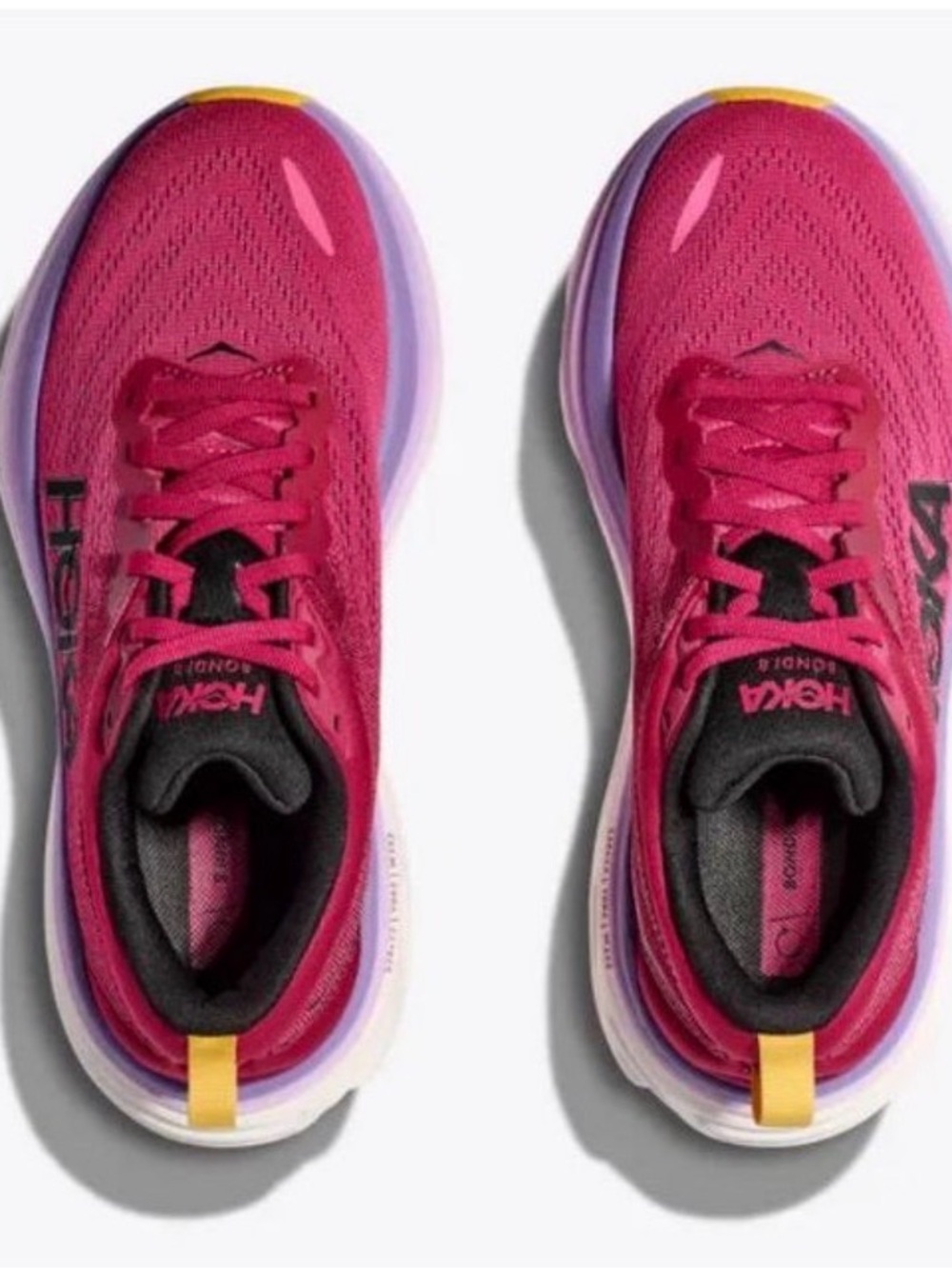 Hoka Women's Cherry Jubilee Bondi 8 Running Shoes, Like new, Size 11